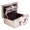 Maleta Médica Grenoble - Couro Jacaré Branco/Forro Veludo CC 10x sem juros/Pix 15% desconto - Image 6