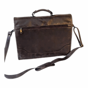 Maleta Notebook Bari - Couro  Selvagem marrom/Forro tecido CC 10x s/juros ou a vista c/15%desconto