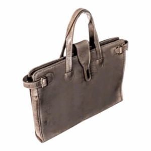 Pasta Notebook Lyon - Couro Jacaré Palha cc 10x sem juros/pix  15%desconto