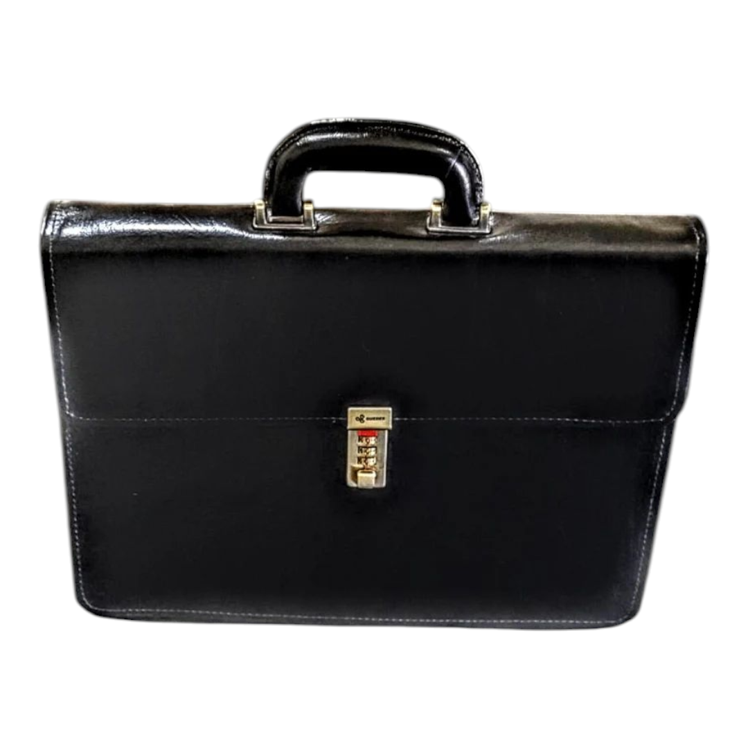 Pasta Executiva Brescia - Couro Clássico Preto CC 10x sem juros/Pix 15% desconto