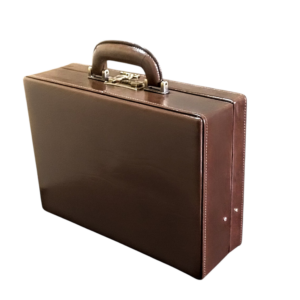 Maleta Médica Bolonha - Couro Classico Café/Forro veludo CC 10xsem juros/Pix 15% desconto (cópia)