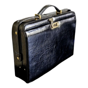 Maleta Notebook Genova -Alça tiracolo- Couro  Preto CC 10x sem juros/Pix 15% desconto