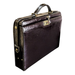 Maleta Notebook Milano -Alça tiracolo- Couro  Marrom/Forro Veludo Café Cc 10x sem juros/Pix 15%desconto