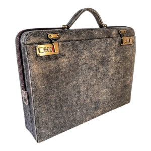 Maleta Notebook Capri- couro Vintage Dark Green/forro tecido CC 10x sem juros ou 15% desconto a vista