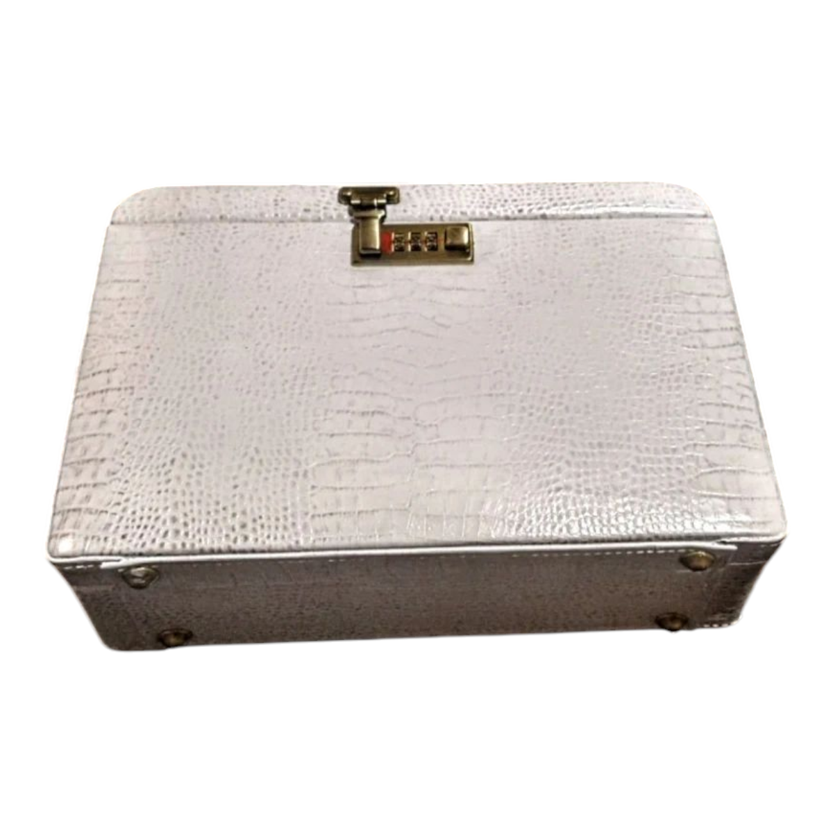 Maleta Médica Cannes - Couro Jacaré Branco/Forro Veludo CC 10xsem juros/Pix 15%desconto - Imagem 3