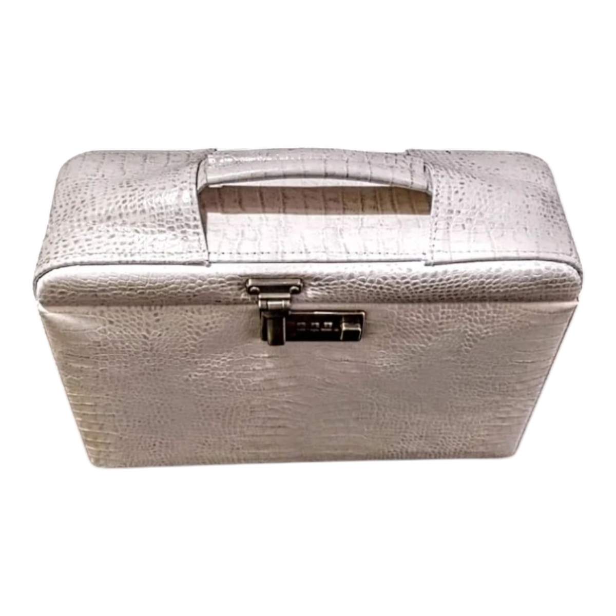 Maleta Médica Cannes - Couro Jacaré Branco/Forro Veludo CC 10xsem juros/Pix 15%desconto - Imagem 2