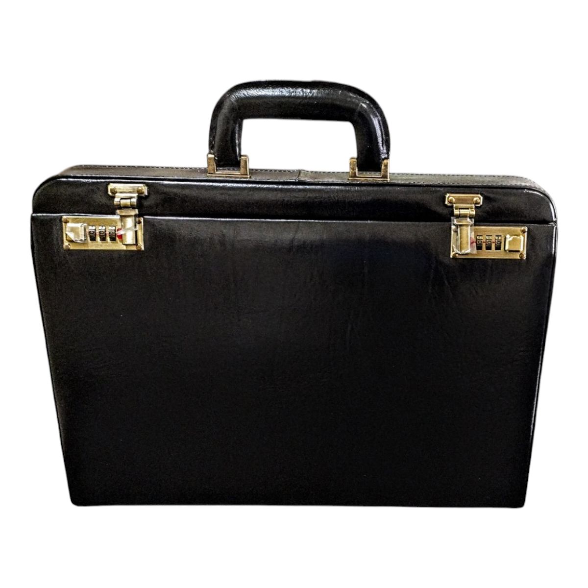 Maleta Notebook Roma - Couro Clássico Preto/Forro Veludo Grafite CC 10x sem juros/Pix 15% desconto