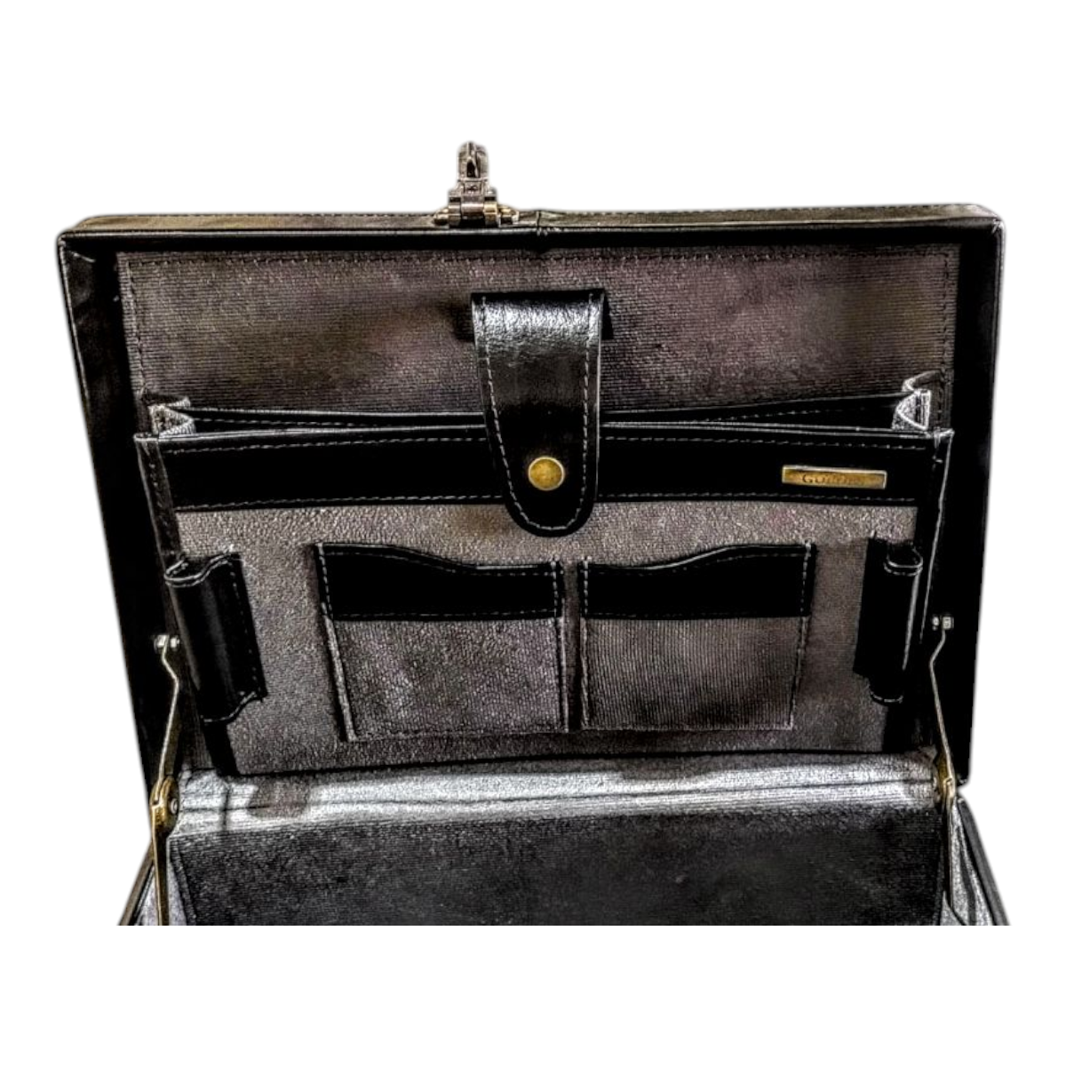 Maleta Médica Bolonha - Couro Classico Preto/Forro veludo CC 10xsem juros/Pix 15% desconto - Imagem 6