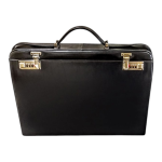 Maleta Notebook Napole - Couro Classico Preto-Alça tiracoloCC 10X sem juros/Pix 15%desconto