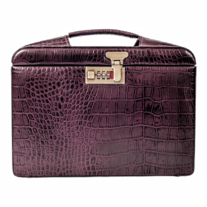 Maleta Médica Cannes - Couro Jacaré Burgundy/Forro Veludo CC 10xsem juros/Pix 15% desconto