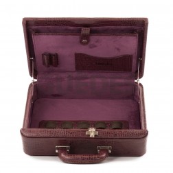 Maleta Médica Veneza - Couro Jacaré Burgundy/Forro Veludo CC 10x sem juros/Pix 15%desconto - Imagem 4
