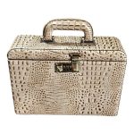 Maleta Médica Grenoble - Couro Croco Rafia/Forro Veludo CC 10x sem juros/Pix 15% desconto