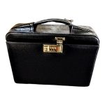 Maleta Médica Cannes - Couro Classico Preto/Forro Veludo CC 10x sem juros/Pix 15% desconto