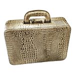 Maleta Médica Verona - Couro Croco Rafia/Forro Veludo CC 10x sem juros/Pix 15%desconto
