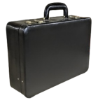Maleta Notebook Siena - Couro Clássico Preto Forro Veludo CC 10x sem juros ou 15% desconto a vista
