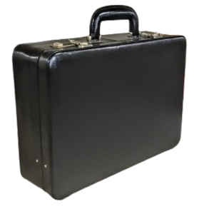 Maleta Notebook Siena - Couro Clássico Preto Forro Veludo CC 10x sem juros ou 15% desconto a vista