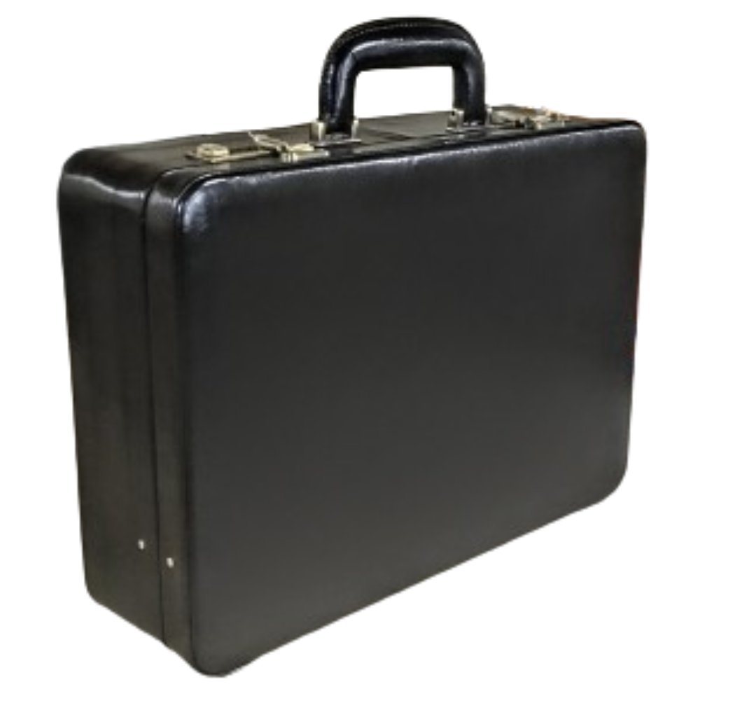 Maleta Notebook Siena - Couro Clássico Preto Forro Veludo CC 10x sem juros ou 15% desconto a vista