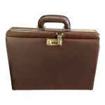 Maleta Notebook Milano - Couro Clássico Café/Forro Veludo Café CC 10x sem juros/Pix 15% desconto
